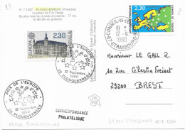 29 Plouguerneau Le Phare De L'ile Vierge Et Recolte Du Goemon Prix De L'europe 1990 - Plouguerneau