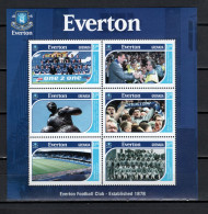 Grenada 2001 Football Soccer, Everton Football Club Sheetlet MNH - Clubs Mythiques