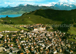 12857524 Einsiedeln SZ Mit Sihlsee Und Glarneralpen Fliegeraufnahme Einsiedeln - Other & Unclassified