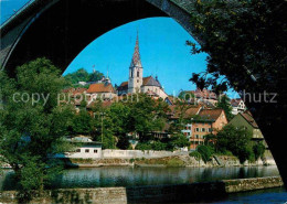 12856093 Baden AG Durchblick Unter Der Bruecke Altstadt Kirche Baden - Other & Unclassified