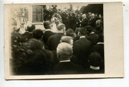 Cosmes Carte Photo Inauguration Du Monument Aux Morts - Sonstige & Ohne Zuordnung