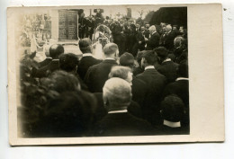 Cosmes Carte Photo Inauguration Du Monument Aux Morts - Andere & Zonder Classificatie