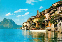 12849180 Gandria Lago Di Lugano Seeufer Kirche Gandria - Sonstige & Ohne Zuordnung