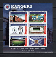 Grenada 2001 Football Soccer, Rangers Football Club, Glasgow Sheetlet MNH - Equipos Famosos