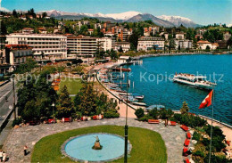 12846242 Paradiso TI Uferpromenade Luganersee Ausflugsboot Alpenblick Paradiso - Sonstige & Ohne Zuordnung