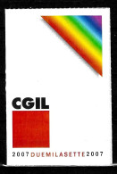 2007 Tessera Sindacato CGIL Confederazione Generale Italiana Del Lavoro - Mitgliedskarten