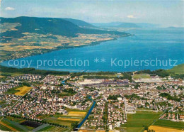 12842383 Yverdon-les-Bains Lac De Neuchatel Vue Aerienne Fliegeraufnahme  Yverdo - Andere & Zonder Classificatie