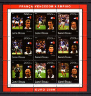 Guinea-Bissau 2001 Football European Championship Sheetlet MNH - Championnat D'Europe (UEFA)