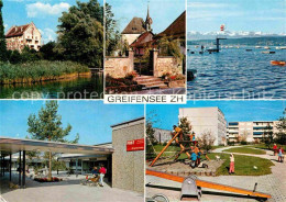 12841112 Greifensee Stadtansichten Spielplatz Post Schloesschen Greifensee - Sonstige & Ohne Zuordnung