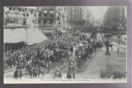 M. Poincaré à Lyon. Voyage Présidentiel 22 - 24 Mai 1914. Le Cortège S'engage Rue Président Carnot (A17p21) - Lyon 2