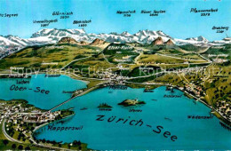 12833648 Zuerichsee ZH Mit Alpen Aus Der Vogelperspektive Zuerichsee ZH - Altri & Non Classificati