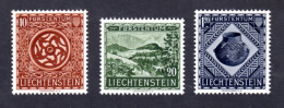 LIECHTENSTEIN 1954 - Yvert N° 281/283 - NEUFS ** LUXE / MNH - 3 Valeurs, TB - Unused Stamps