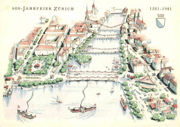 12829138 Zuerich ZH 600 Jahrfeier Illustration Zuerich - Sonstige & Ohne Zuordnung