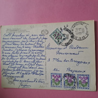 Taxe N°98 Et 102 X 3 Sur CPM - CAD St Seurin De Cadourne (33) 13-08-1980 - 1960-.... Cartas & Documentos