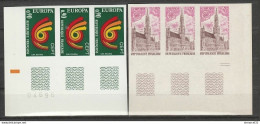 RARE En BANDE De 3 Coins De F La Paire 1752 Et 1753 Neuf** LUXE Cote>600€ - Unused Stamps