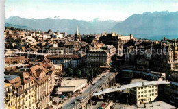 12823994 Lausanne VD Vue Generale Et Les Alpes Lausanne - Sonstige & Ohne Zuordnung