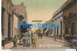 227775 ARGENTINA SANTA FE STREET CALLE SAN GERONIMO POSTAL POSTCARD - Argentinië