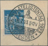 Germany-Deutschland,German Empire 1922-23 Canceled On Scraps Of Paper 10Mk. Bluish Green - Usati