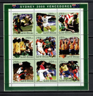 Guinea-Bissau 2001 Football Soccer, Olympic Games Sydney Winners Sheetlet MNH - 2002 – South Korea / Japan