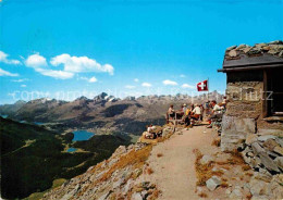 12818274 Pontresina Blick Vom Oberern Schafberg Segantini-Huette Pontresina - Otros & Sin Clasificación