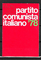 1978 Tessera PCI Partito Comunista Italiano Con Timbro E Bollino - Historical Documents