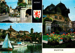 12814508 Murten Morat Ortsmotive Hafenpartie Murten - Autres & Non Classés