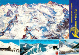 12814062 Samnaun Dorf Panoramakarte Skigebiet  Samnaun Dorf - Otros & Sin Clasificación