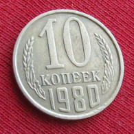 Russia 10 Kopecks 1980 Y# 130 Lt 683 Ussr Urss Russie Rusland Sowjetunion Rusia Kopeks Kopeek - Russia