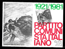 1981 Tessera PCI Partito Comunista Italiano Con Timbro E Bollino - 60° PCI Sul Retro Riproduzione Della Prima Tessera - Documents Historiques