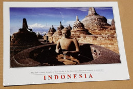 Carte Postale - Indonésie - Borobudur - Temple Bouddha - Circulé En 2019 - Indonésie