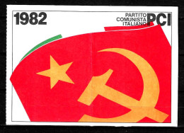 1982 Tessera PCI Partito Comunista Italiano Con Timbri E 2 Bollini - Historische Documenten