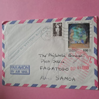Lettre Par Avion De Gif Sur Yvette (91) Pour Le Service Postal Des Samoa Avec Retour à L'envoyeur - 09-07-1993 - 1960-.... Covers & Documents