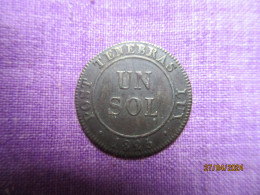 Genève: Un Sol 1825 - Monetair Systeem 1814-1838