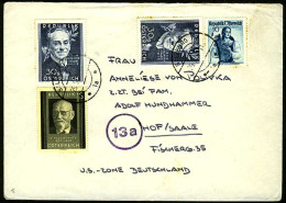 ÖSTERREICH 1950 Nr 958 Und 959 BRIEF MIF X29E12A - Cartas & Documentos