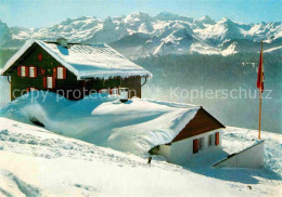 12802743 Schwyz Ski Und Ferienhaus Des TV Oerlikon Lauenenberg Alpenpanorama Im  - Andere & Zonder Classificatie