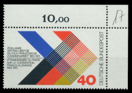 BRD BUND 1973 Nr 753 Postfrisch ECKE-ORE X7FD63E - Unused Stamps