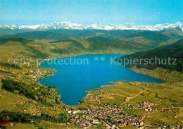 12796670 Aegerisee Aegerisee Unteraegeri Unter-Aegeri ZG Luftaufnahme Ageri  - Sonstige & Ohne Zuordnung