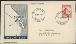 FDC 1954 AFA 349 Vignett 5 - FDC