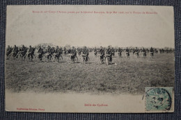 CARTE POSTALE ANCIENNE CYCLES VELO ARMEE REVUE 20EME CORPS DEFILE CYCLISTES 1906 - Régiments