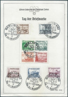 Germany-Deutschland,German Empire,1938 Charity Stamps-Ships,the Complete Series Canceled On The Stamp Paper Of The Day - Gebruikt