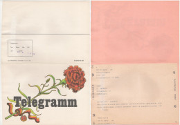 OEILLETS - CARNATION - FLEURS / 1960's ALLEMAGNE TELEGRAMME ILLUSTRE UTILISE  (ref 8999) - Other & Unclassified