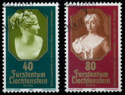 LIECHTENSTEIN 1980 Nr 741-742 Gestempelt X59A06A - Oblitérés