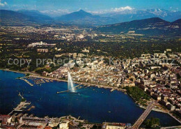 12787420 Geneve GE Vue Generale Aerienne La Ville Et Le Mont Blanc Geneve - Andere & Zonder Classificatie