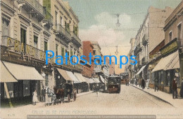 227811 URUGUAY MONTEVIDEO STREET CALLE 25 DE MAYO TRANVIA TRAMWAY POSTAL POSTCARD - Uruguay