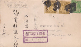 Lettre Recommandée CLEVELAND OHIO SAN FRANCISCO 1930 REGISTERED 1C Franklin 8C Grant CHINA Cover USA - Rare ! - Briefe U. Dokumente