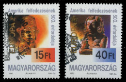 UNGARN 1992 Nr 4195-4196 Gestempelt X5DAC16 - Used Stamps
