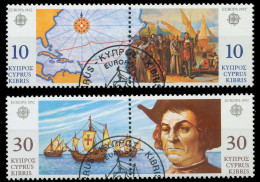 ZYPERN 1992 Nr 790-793 Gestempelt WAAGR PAAR X5DAC9A - Used Stamps