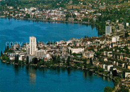 12785884 Montreux VD Vue Aerienne Avec Lac Leman Montreux - Andere & Zonder Classificatie