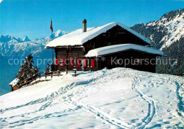 12785300 Riederalp Naturfreundehaus Lueg Ins Land Am Aletschgletscher Winterpano - Otros & Sin Clasificación