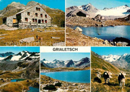 12785274 Grialetschhuette Gegen Raduenerkoepfe Grialetsch Gletscher Piz Sarsura  - Other & Unclassified